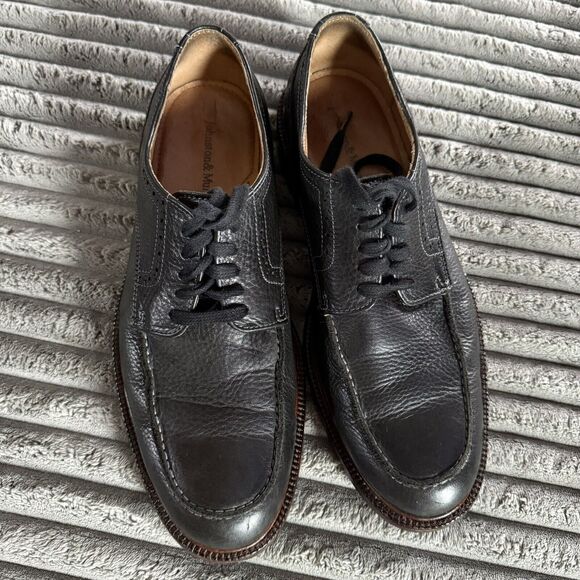 Johnston & Murphy Shoes Men US 9.5 Black Leather - Picture 2 of 9